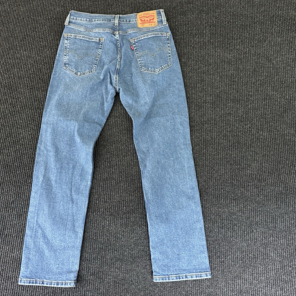 Levi's 505 Regular Fit Straight Leg Jeans Blue 32x30 Mens Denim Classic - Picture 2 of 9